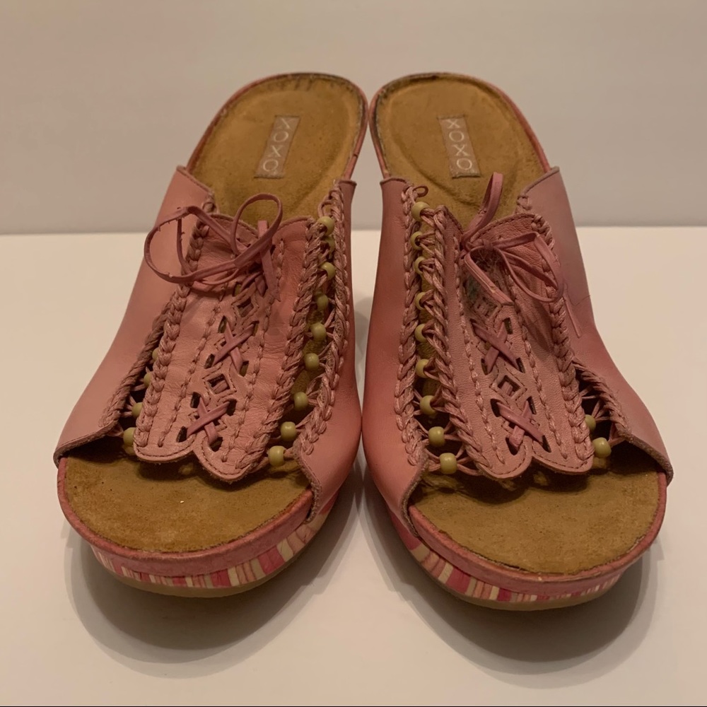 Xoxo pink mules
